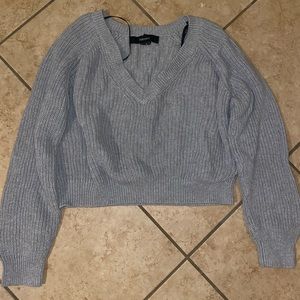Gray winter sweater